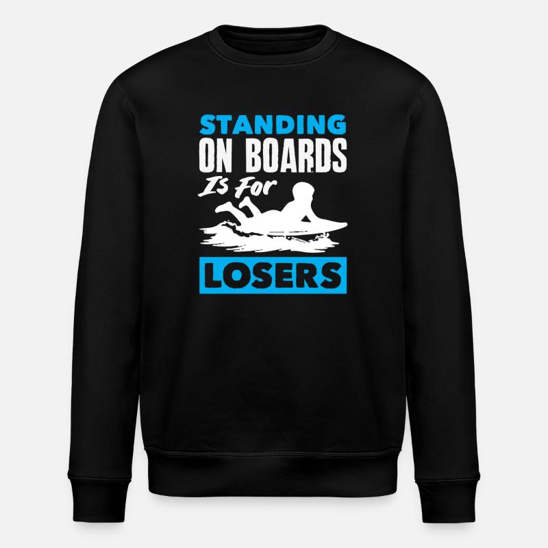 Surfen Surfboarder Bodyboarder - Stanley/Stella Unisex Bio-Sweatshirt ROLLER - Schwarz