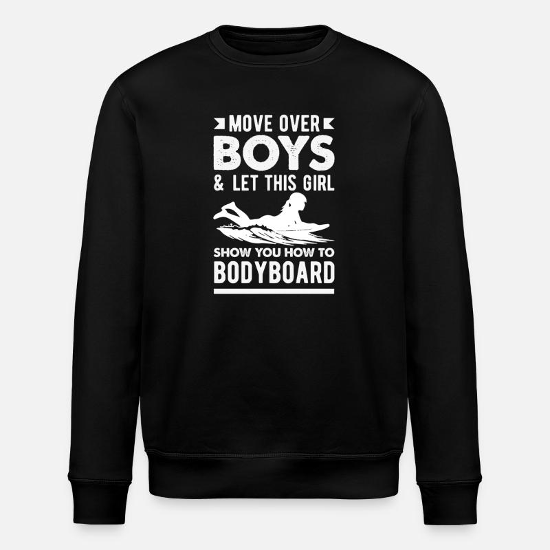 Surfeur Surfeur Bodyboarder - Sweat bio ROLLER Stanley/Stella Unisexe - noir