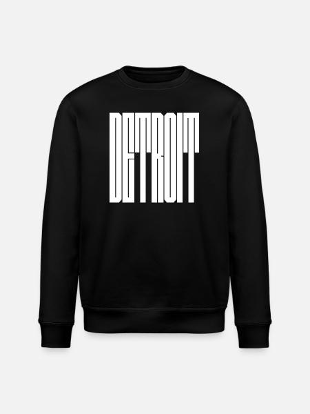 Detroit USA City logo - Stanley/Stella ROLLER Unisex Organic Sweatshirt - black