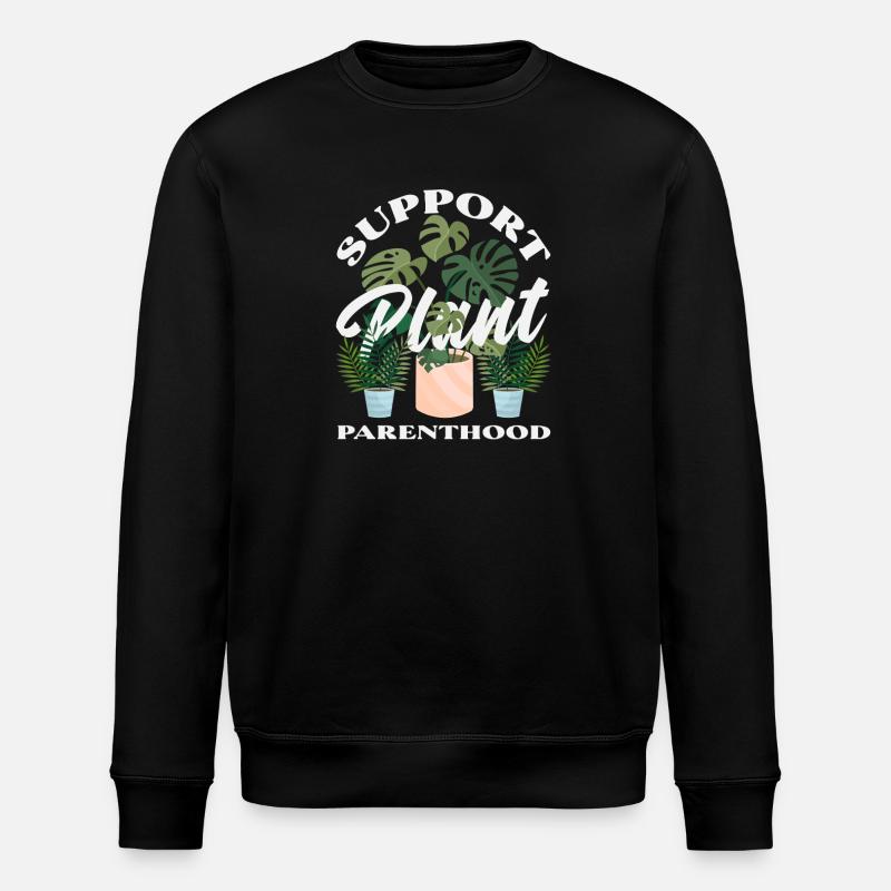 Unterstützung Der Pflanzenelternschaft - Stanley/Stella Unisex Bio-Sweatshirt ROLLER - Schwarz