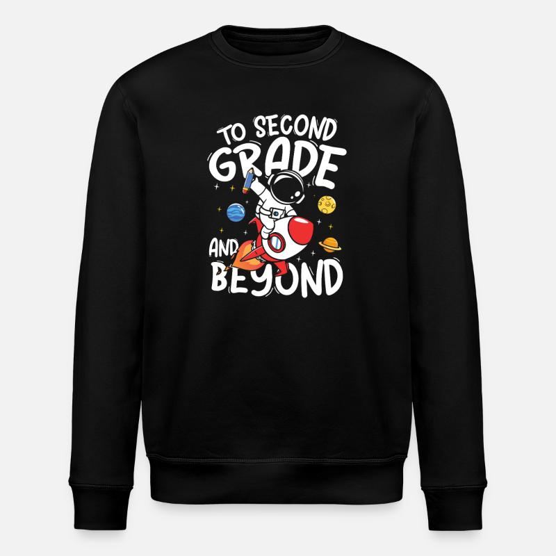 Von Grundschule bis zu den Sternen - Stanley/Stella Unisex Bio-Sweatshirt ROLLER - Schwarz