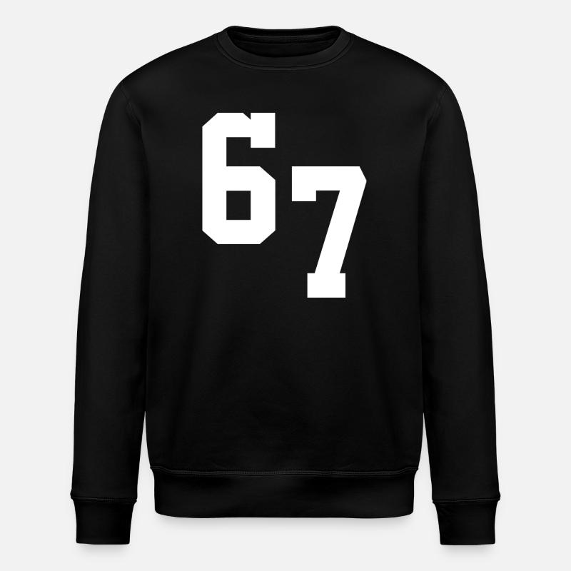 Typographie Digital Neon 67 - Sweat bio ROLLER Stanley/Stella Unisexe - noir