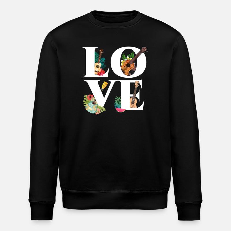 Ukulélé hawaïen Ukulélé Love - Sweat bio ROLLER Stanley/Stella Unisexe - noir