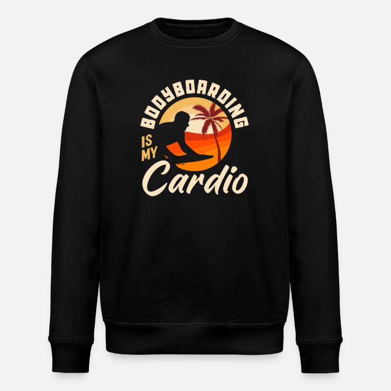 Surfen Surfboarder Bodyboarder - Stanley/Stella Unisex Bio-Sweatshirt ROLLER - Schwarz