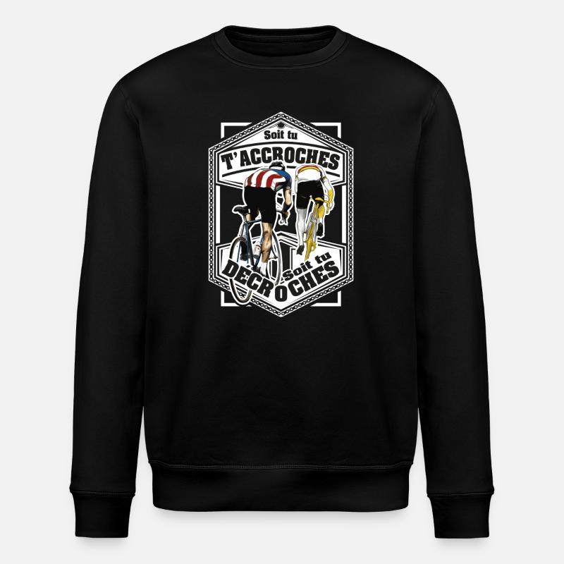 Hooks or Stalls Cycling - Stanley/Stella ROLLER Unisex Organic Sweatshirt - black