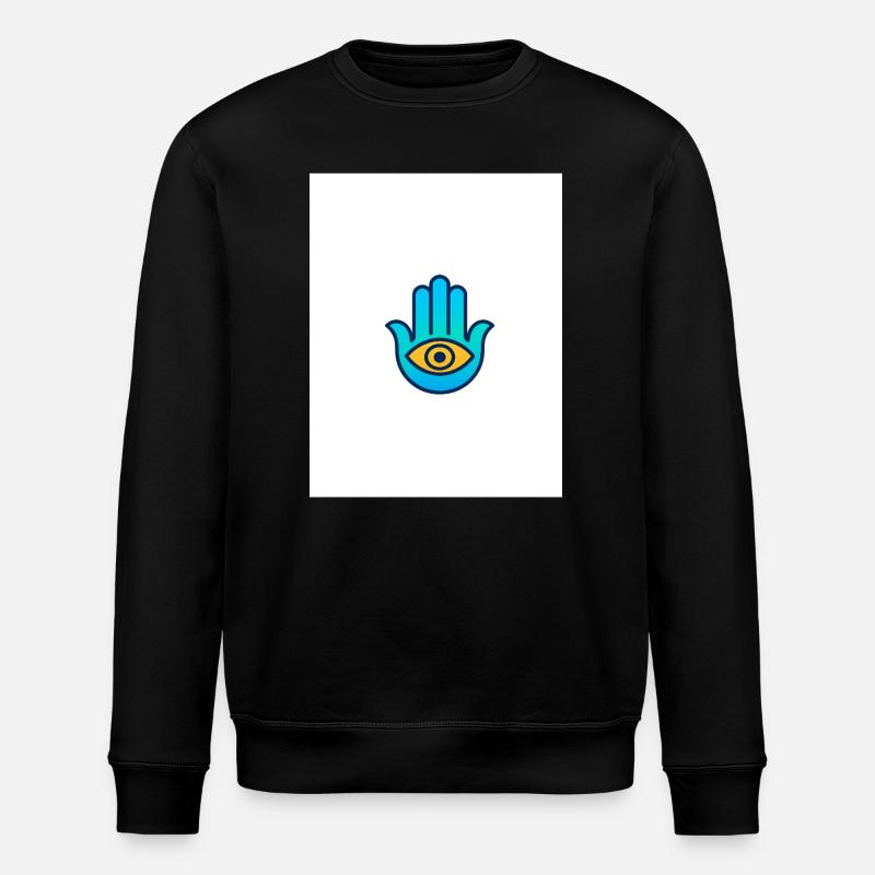 five - Stanley/Stella ROLLER Unisex Organic Sweatshirt - black