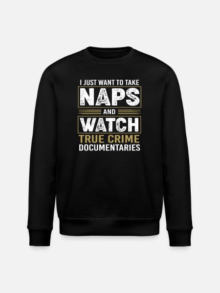 True Crime Krimi - Stanley/Stella ROLLER Unisex Organic Sweatshirt - black