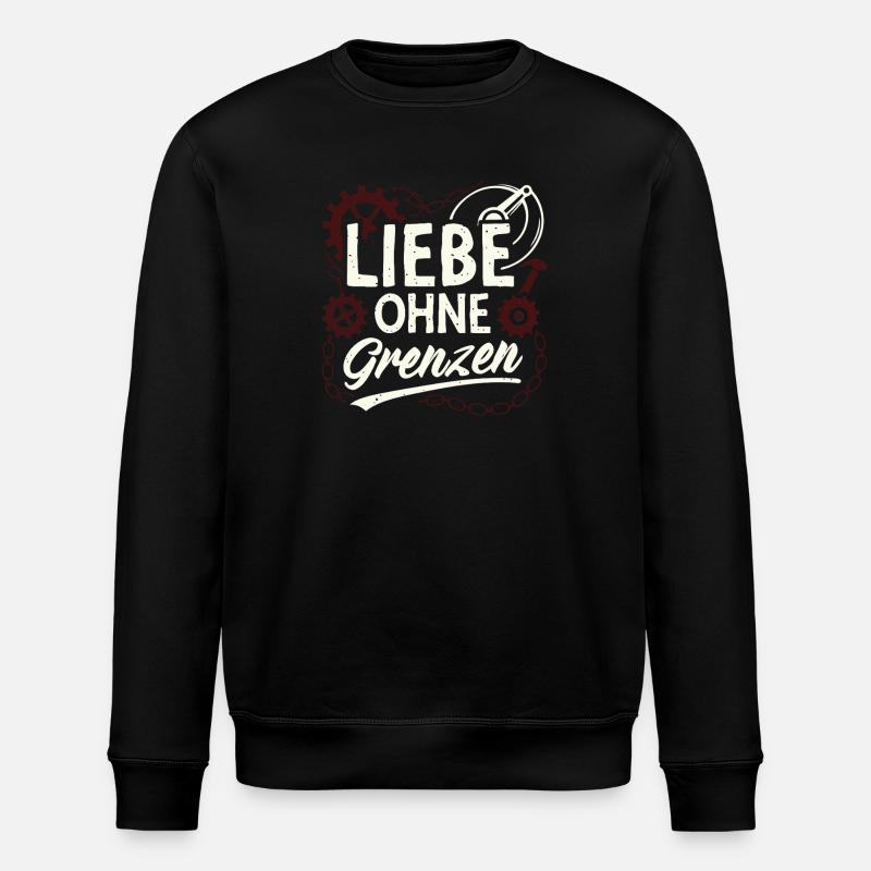 Liebe Ohne Grenzen Gear - Stanley/Stella Unisex Bio-Sweatshirt ROLLER - Schwarz