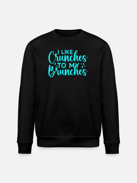 Fitness Motivation Bodybuilder Like Crunches - Stanley/Stella ROLLER Unisex Organic Sweatshirt - black