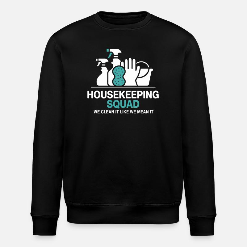 Conception de nettoyage amusante - Sweat bio ROLLER Stanley/Stella Unisexe - noir