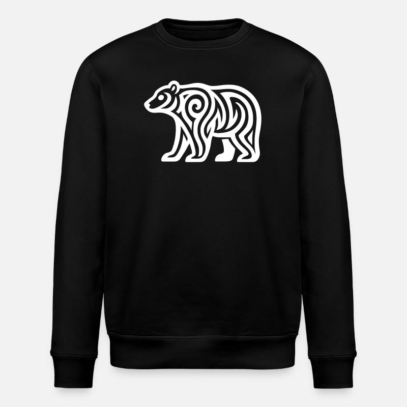 Just a White Bear #1 / JustN-imal - Sweat bio ROLLER Stanley/Stella Unisexe - noir