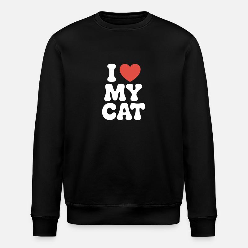 J’aime mon chat - Sweat bio ROLLER Stanley/Stella Unisexe - noir