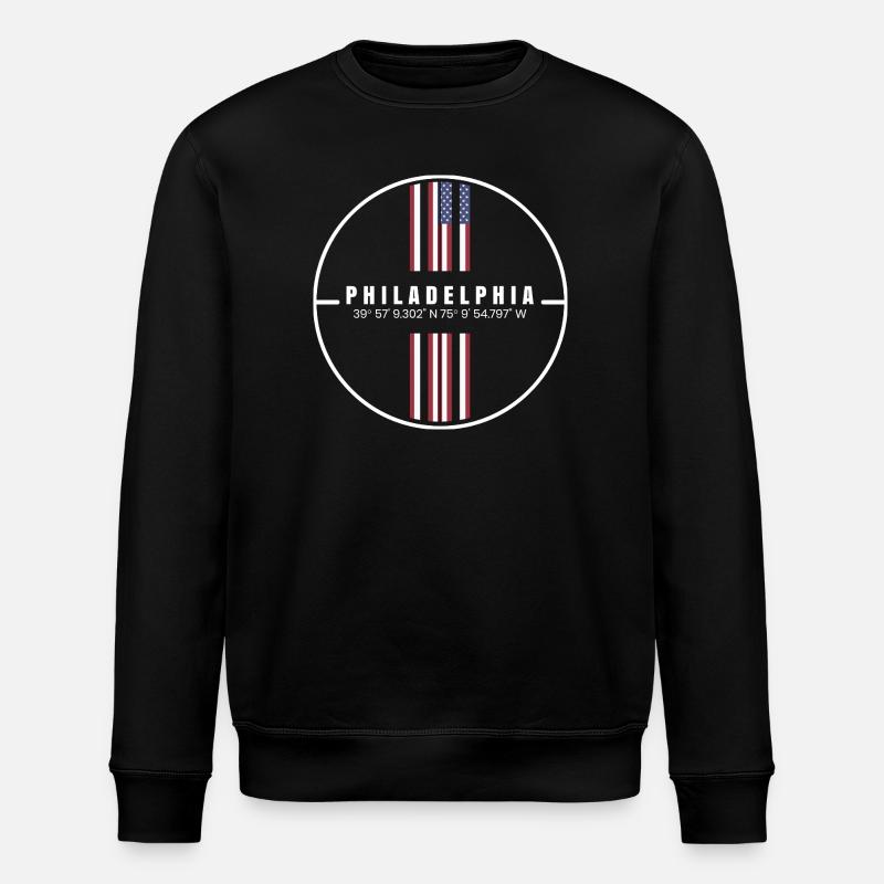 Coordonnées de Philadelphie - Sweat bio ROLLER Stanley/Stella Unisexe - noir