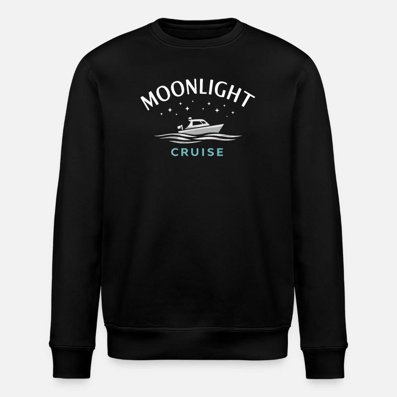Nachtbootfahren Mit - Stanley/Stella Unisex Bio-Sweatshirt ROLLER - Schwarz