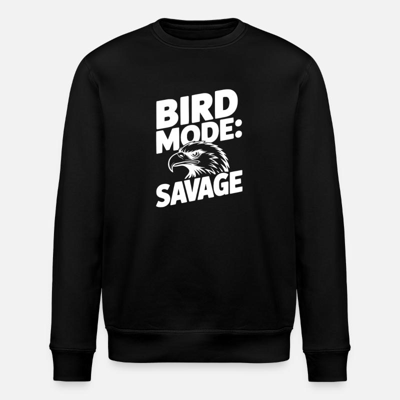 Mode Oiseau : Sauvage - Sweat bio ROLLER Stanley/Stella Unisexe - noir