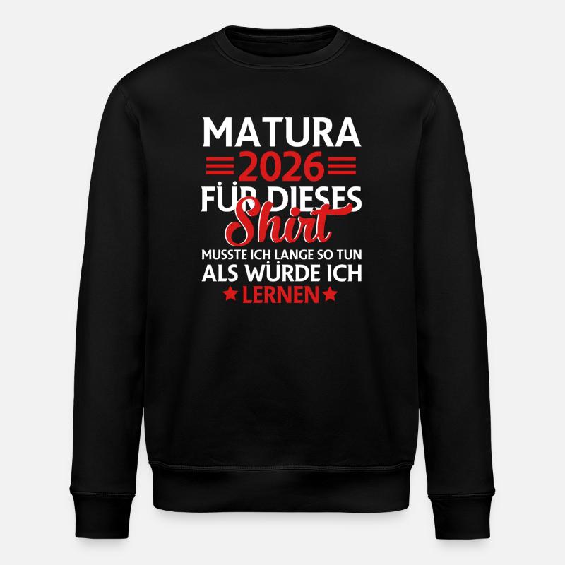 Matura 2026 - Stanley/Stella Unisex Bio-Sweatshirt ROLLER - Schwarz
