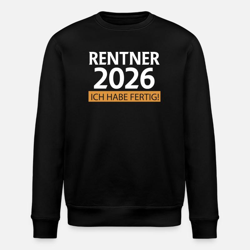 Rentner 2026 - Stanley/Stella Unisex Bio-Sweatshirt ROLLER - Schwarz