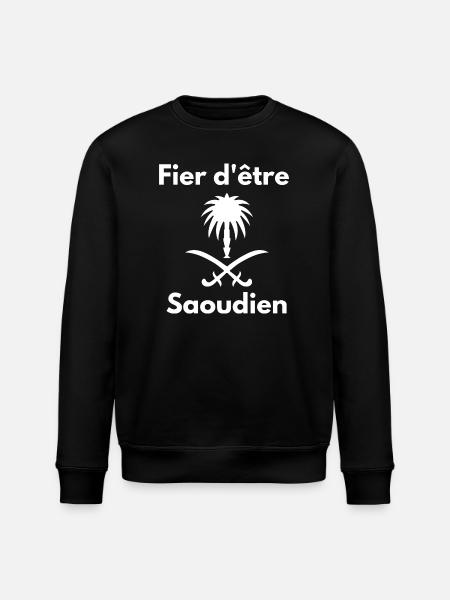 Proud to be Saudi - Stanley/Stella ROLLER Unisex Organic Sweatshirt - black