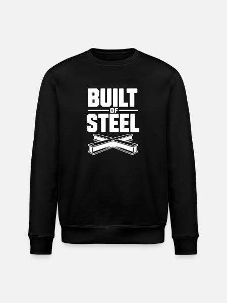 Built of Steel - Stanley/Stella ROLLER Unisex Organic Sweatshirt - black