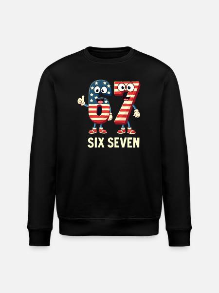 US Flag 67 Memes Six Seven - Sweat bio ROLLER Stanley/Stella Unisexe - noir