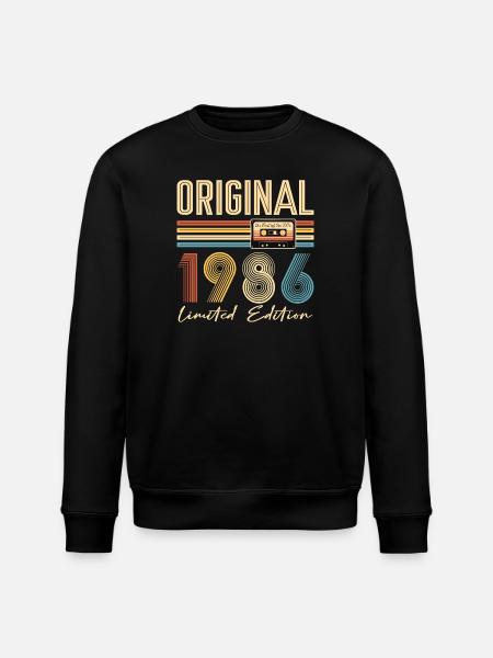 40-jähriges Jubiläum Originalgeschenk 1986 - Stanley/Stella Unisex Bio-Sweatshirt ROLLER - Schwarz