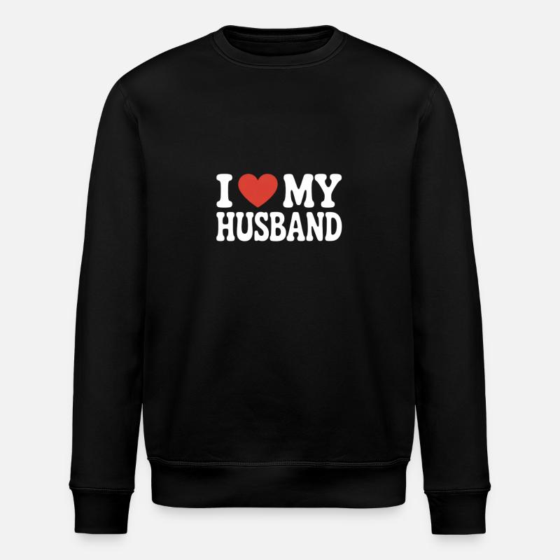 Ich liebe meinen Mann - Stanley/Stella Unisex Bio-Sweatshirt ROLLER - Schwarz