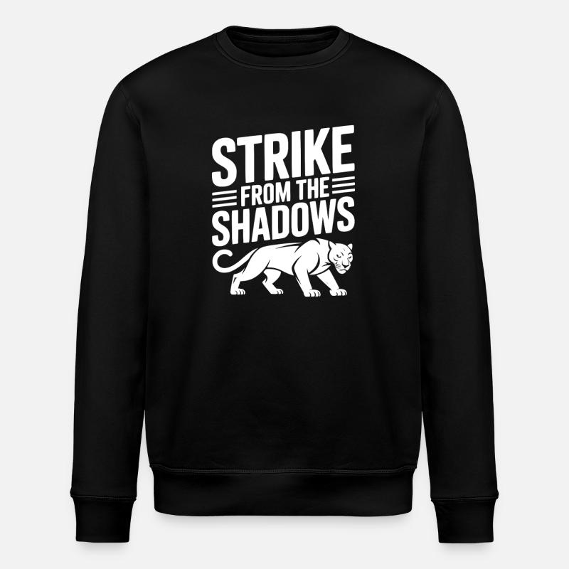 Strike from the Shadows - Stanley/Stella ROLLER Unisex Organic Sweatshirt - black