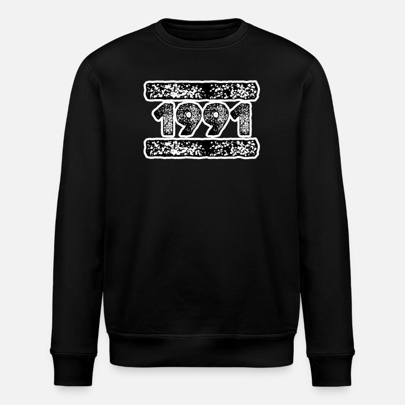1991 1991 - Stanley/Stella ROLLER Unisex Organic Sweatshirt - black