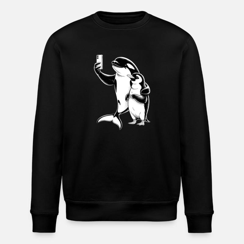 Orques et phoque - Sweat bio ROLLER Stanley/Stella Unisexe - noir