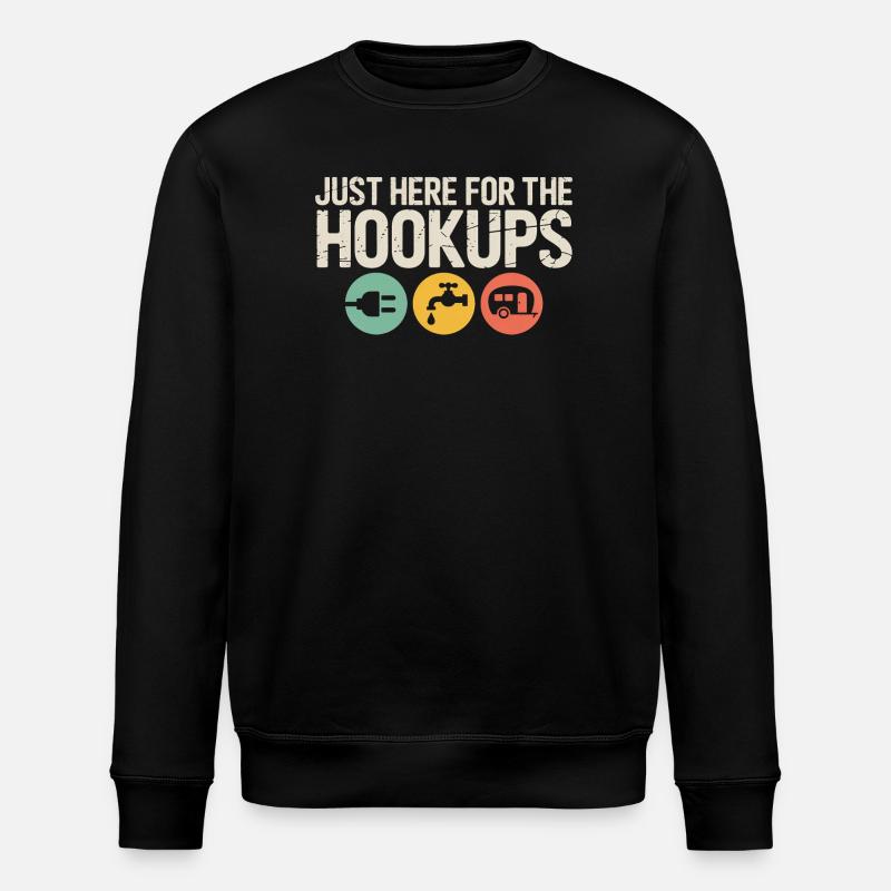 Hookups Trio: Plug, Tap, Camper - Stanley/Stella ROLLER Unisex Organic Sweatshirt - black