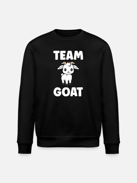 Team Goat Cute Illustration - Stanley/Stella ROLLER Unisex Organic Sweatshirt - black
