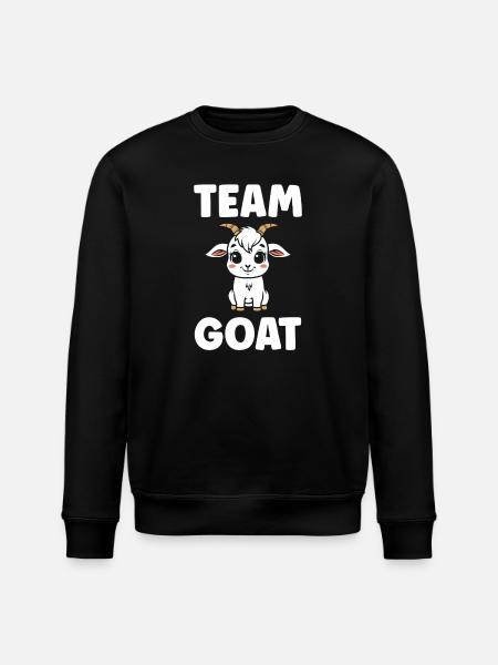 Team Goat Goat Cartoon - Stanley/Stella ROLLER Unisex Organic Sweatshirt - black