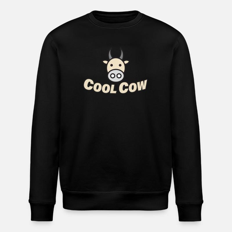 COOL COW - Stanley/Stella Unisex Bio-Sweatshirt ROLLER - Schwarz