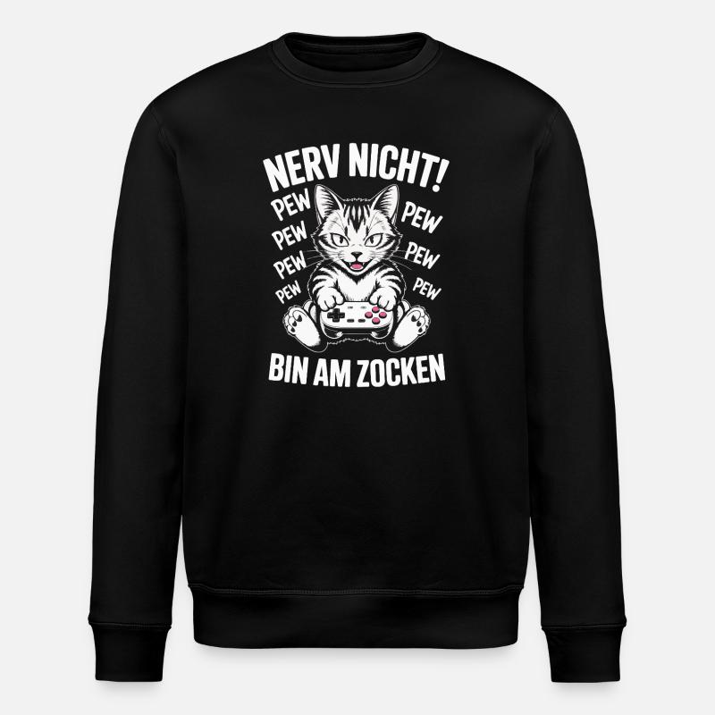 Courage Not I Gaming Cat Design - Sweat bio ROLLER Stanley/Stella Unisexe - noir