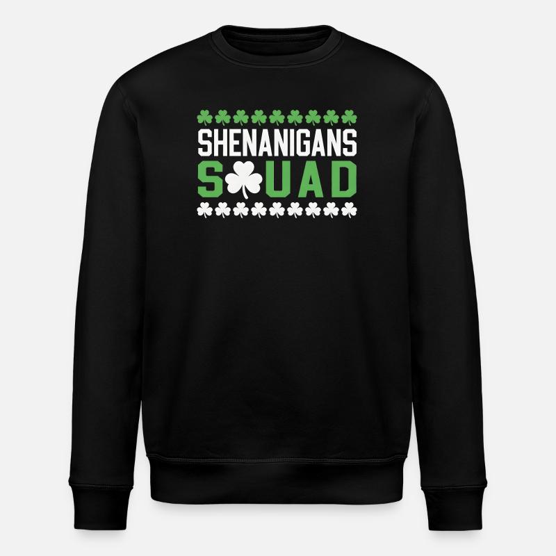Shenanigans Squad - Stanley/Stella ROLLER Unisex Organic Sweatshirt - black