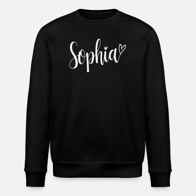 Sophia Nom Font Heart - Sweat bio ROLLER Stanley/Stella Unisexe - noir