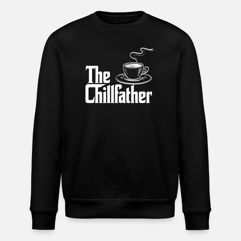 The Chillfather - Stanley/Stella Unisex Bio-Sweatshirt ROLLER - Schwarz