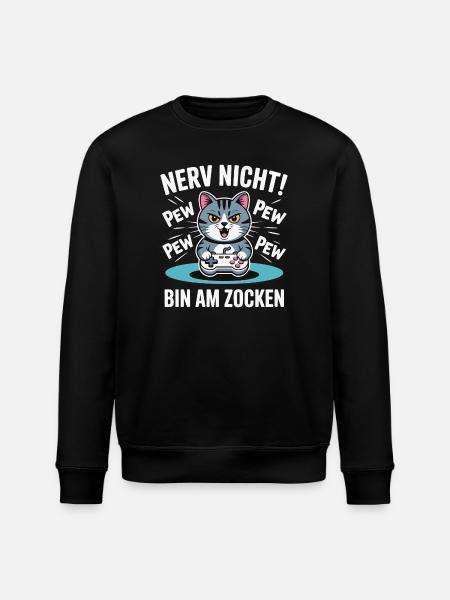 Courage Not I Gaming Cat Design - Sweat bio ROLLER Stanley/Stella Unisexe - noir