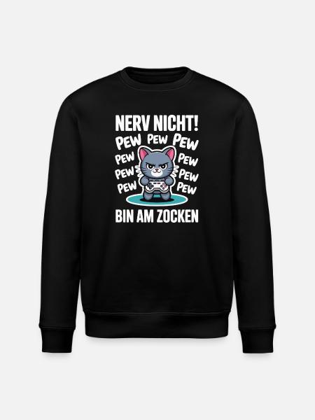 Courage Not I Gaming Cat Design - Sweat bio ROLLER Stanley/Stella Unisexe - noir