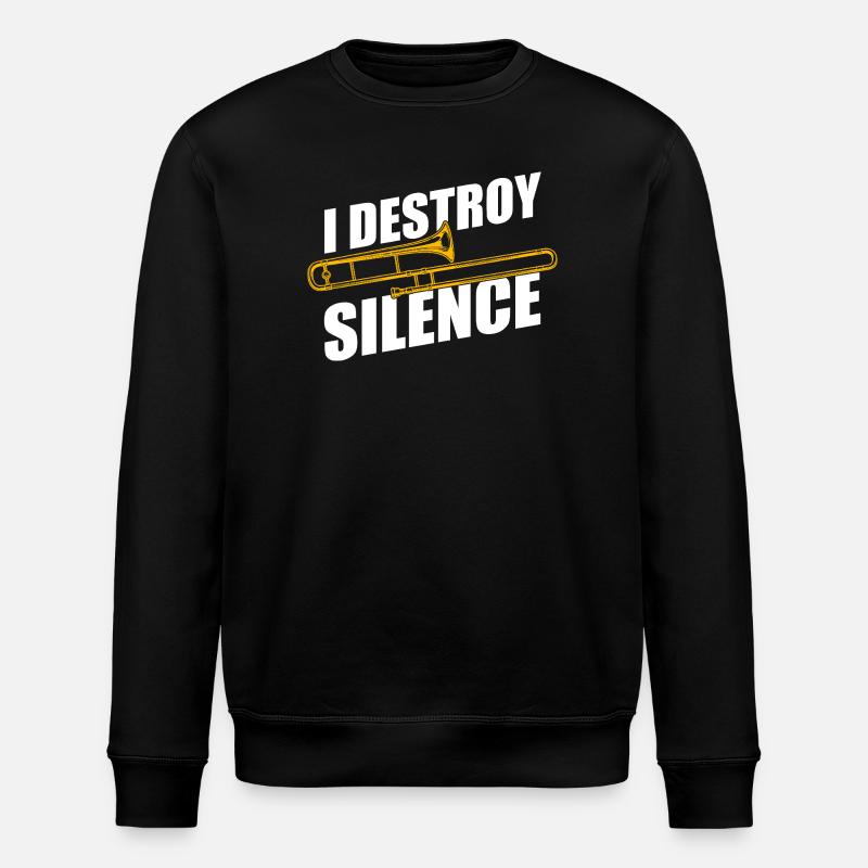 Tromboniste tromboniste Destroy Silence - Sweat bio ROLLER Stanley/Stella Unisexe - noir
