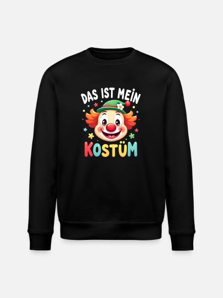Karneval Clown Kostüm Fasching Fastnacht - Stanley/Stella Unisex Bio-Sweatshirt ROLLER - Schwarz