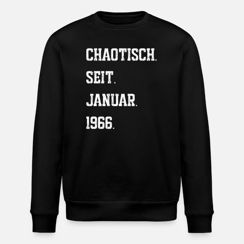 Chaotique depuis janvier 1966 - Sweat bio ROLLER Stanley/Stella Unisexe - noir
