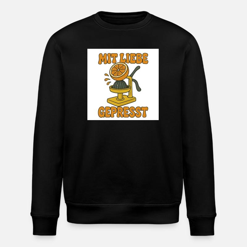 Mit_Liebe_gepr - Stanley/Stella Unisex Bio-Sweatshirt ROLLER - Schwarz