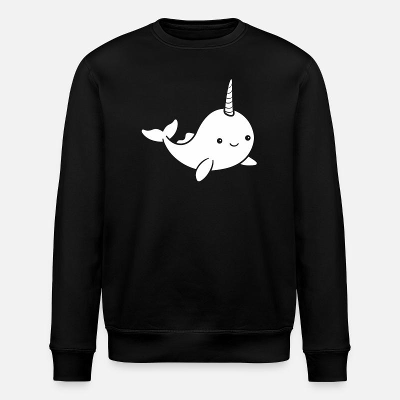 Narwal - Stanley/Stella Unisex Bio-Sweatshirt ROLLER - Schwarz