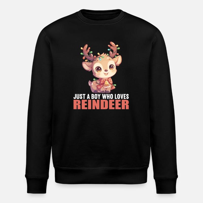 Rentiere Rentier - Stanley/Stella Unisex Bio-Sweatshirt ROLLER - Schwarz