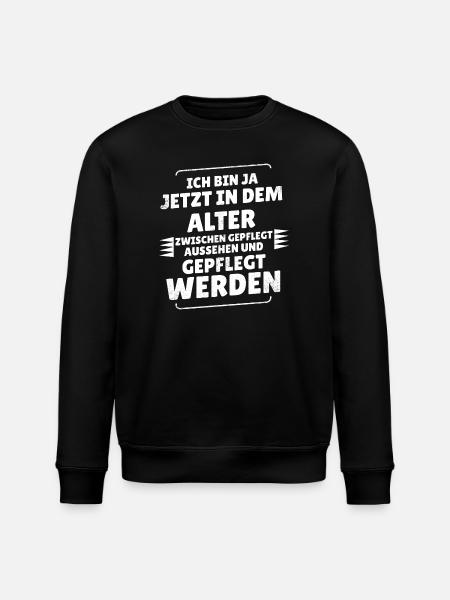 Pensioner Saying - Stanley/Stella ROLLER Unisex Organic Sweatshirt - black