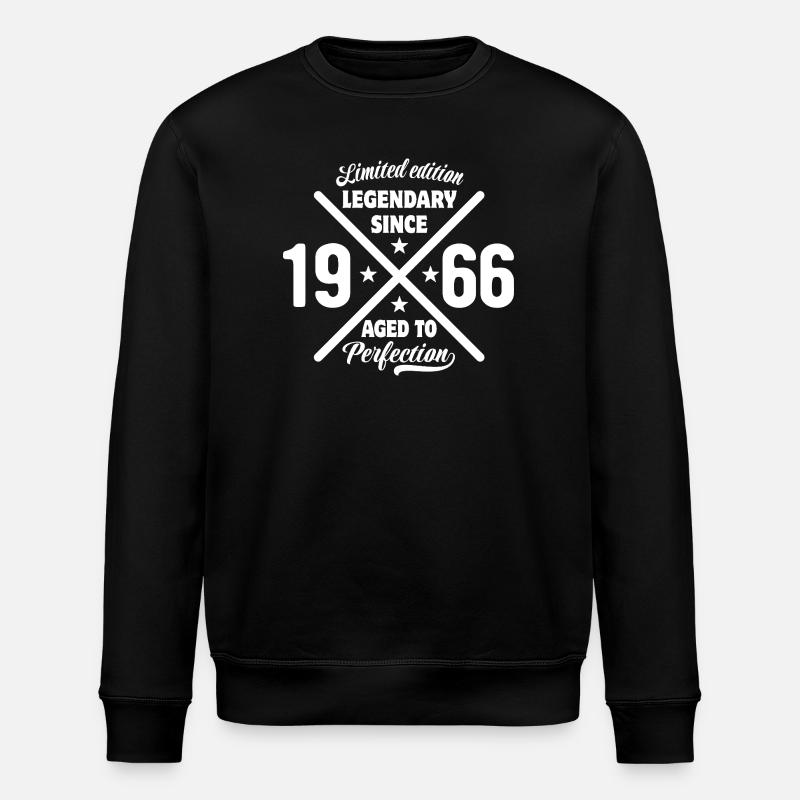 Édition limitée 1966 | Cadeau d’anniversaire - Sweat bio ROLLER Stanley/Stella Unisexe - noir