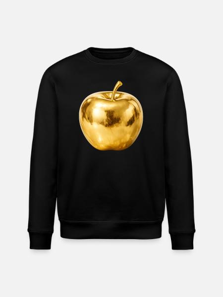 Golden Apple – Premium Shine - Stanley/Stella ROLLER Unisex Organic Sweatshirt - black