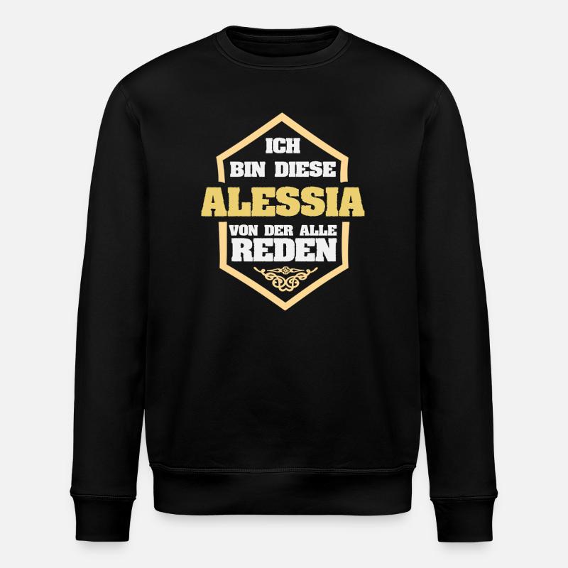 Alessia - Stanley/Stella Unisex Bio-Sweatshirt ROLLER - Schwarz