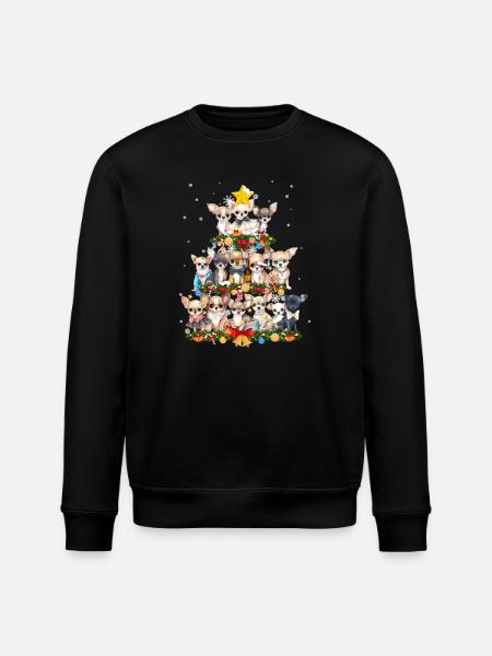 Chihuahua Chihuahueño Christmas - Stanley/Stella ROLLER Unisex Organic Sweatshirt - black